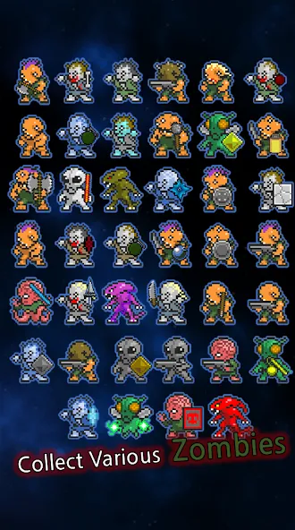 Grow Zombie VIP : Merge Zombie [МОД: Бесконечные деньги, Монеты и Мега MOD] Screenshot 2