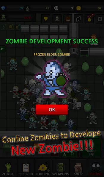 Grow Zombie VIP : Merge Zombie [МОД: Бесконечные деньги, Монеты и Мега MOD] Screenshot 4