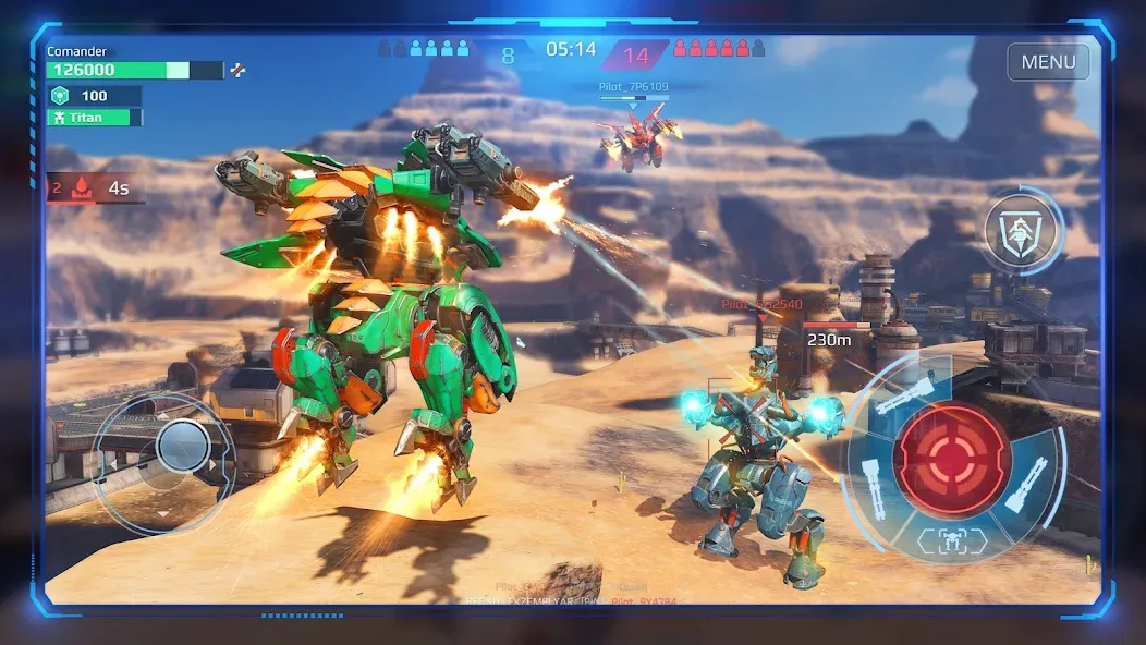 War Robots Multiplayer Battles [МОД: Много монет, Открытые уровни и Мега MOD] Screenshot 2
