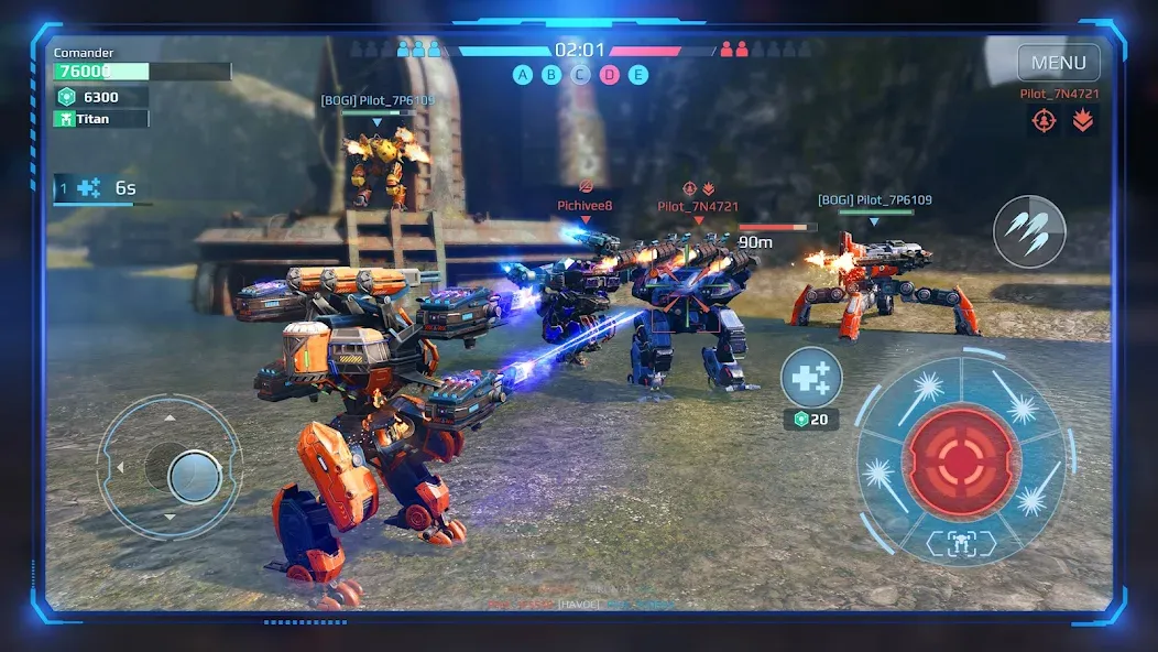 War Robots Multiplayer Battles [МОД: Много монет, Открытые уровни и Мега MOD] Screenshot 3