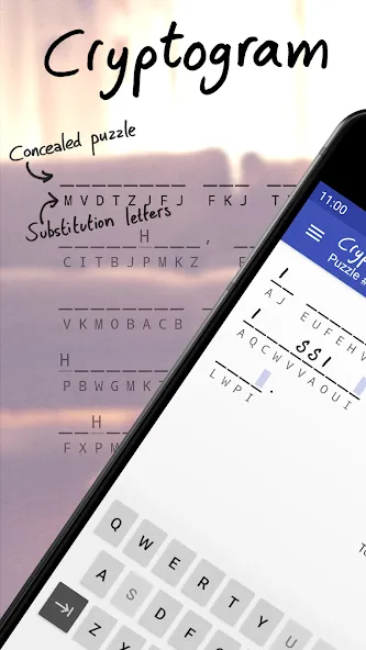 Cryptogram - puzzle quotes (Скрытограмма) [МОД: Много денег, Монет и Все открыто] Screenshot 1