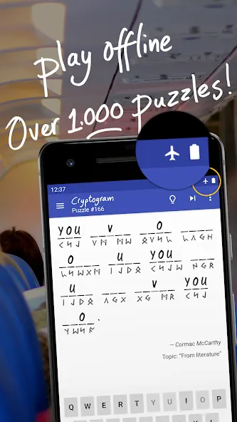 Cryptogram - puzzle quotes (Скрытограмма) [МОД: Много денег, Монет и Все открыто] Screenshot 3