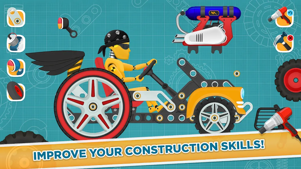 Car Builder & Racing for Kids [МОД: Меню, Бесконечные монеты и Открытые уровни] Screenshot 4