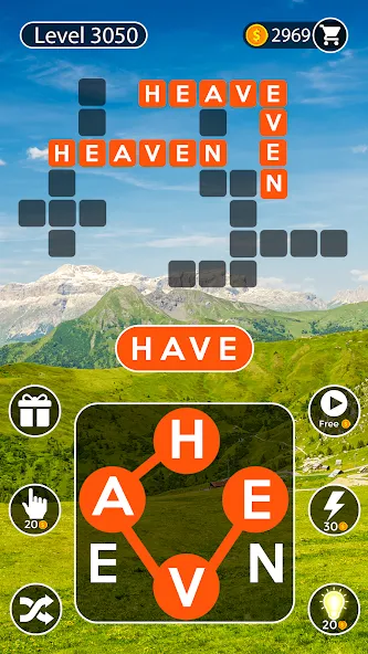 Word Cross: Crossy Word Search (Уорд Кросс) [МОД: Все открыто, Дополнительные деньги и Меню MOD] Screenshot 3
