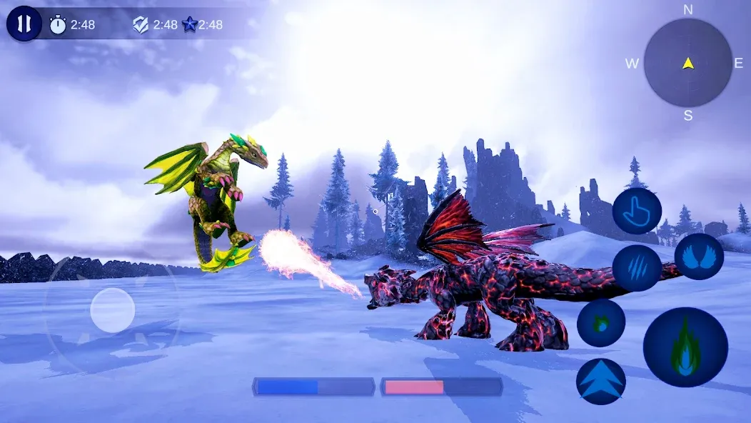 Magical Dragon Flight Games 3D [МОД: Бесконечные деньги, Монеты и Мега MOD] Screenshot 1