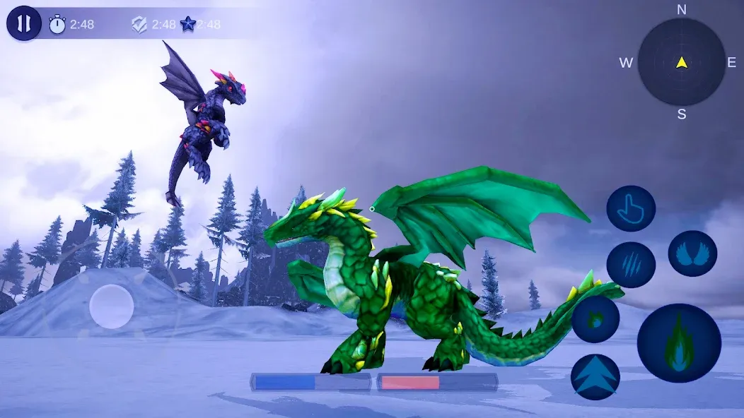 Magical Dragon Flight Games 3D [МОД: Бесконечные деньги, Монеты и Мега MOD] Screenshot 2