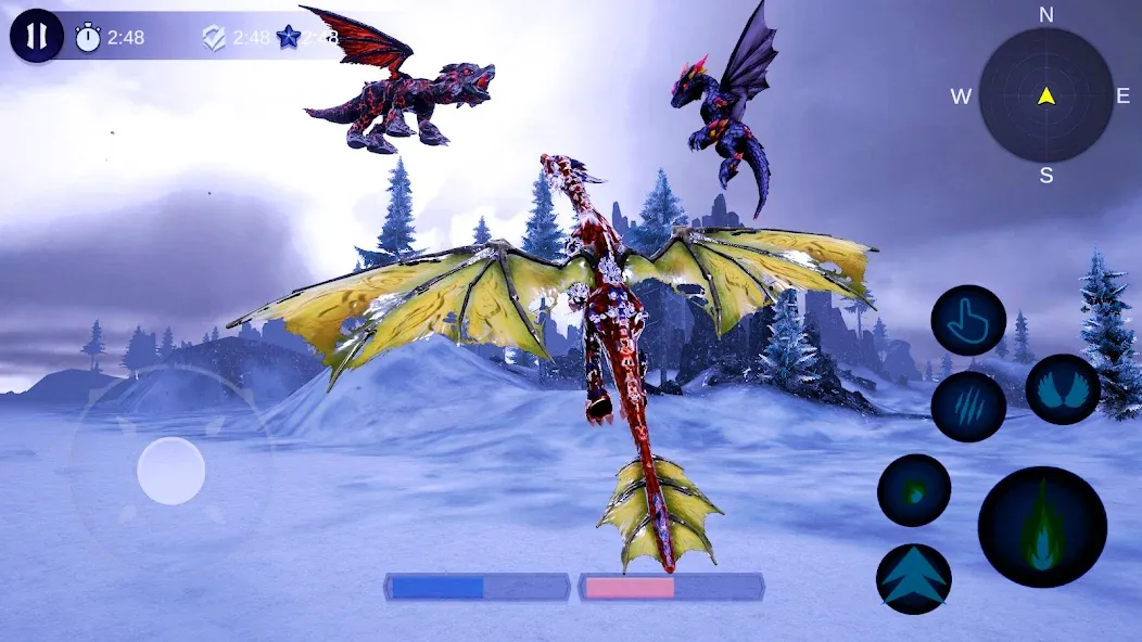 Magical Dragon Flight Games 3D [МОД: Бесконечные деньги, Монеты и Мега MOD] Screenshot 3