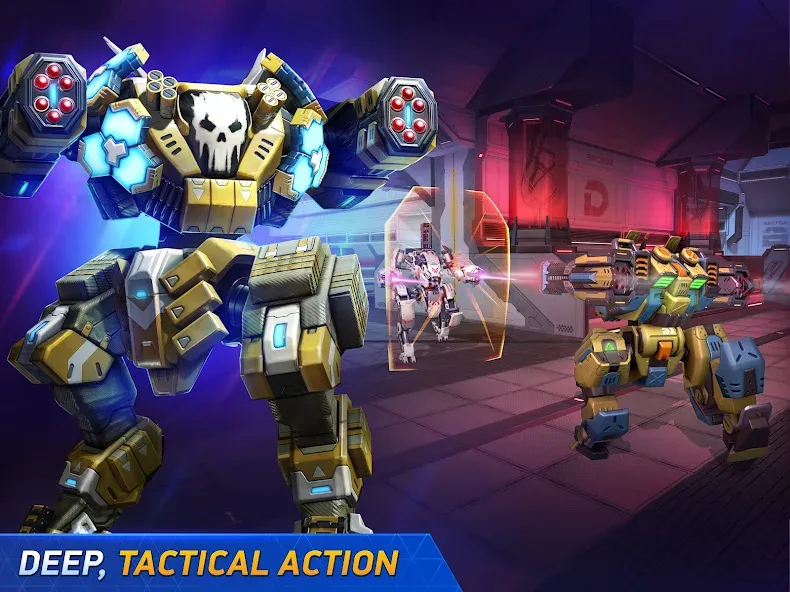 Mech Arena - Shooting Game (Мех Арена) [МОД: Все открыто, Дополнительные деньги и Меню MOD] Screenshot 3