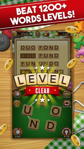 Word Collect - Word Games Fun (Ворд Коллект) [МОД: Много монет, Открытые уровни и Мега MOD] Screenshot 2