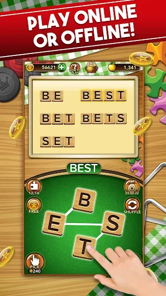 Word Collect - Word Games Fun (Ворд Коллект) [МОД: Много монет, Открытые уровни и Мега MOD] Screenshot 4