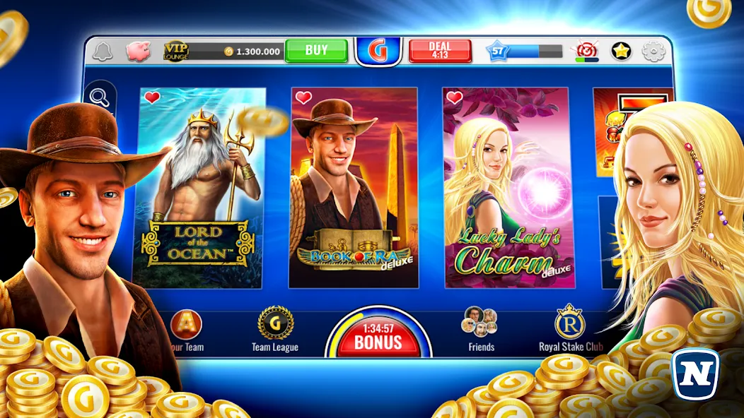 Gaminator Online Casino Slots [МОД: Деньги, Монеты и Меню MOD] Screenshot 1
