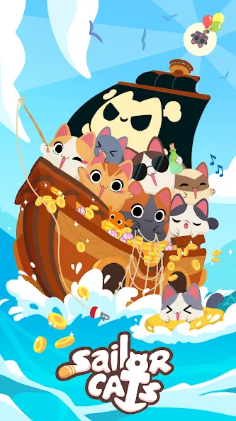 Sailor Cats (эйлор Кэтс) [МОД: Много монет, Открытые уровни и Мега MOD] Screenshot 2