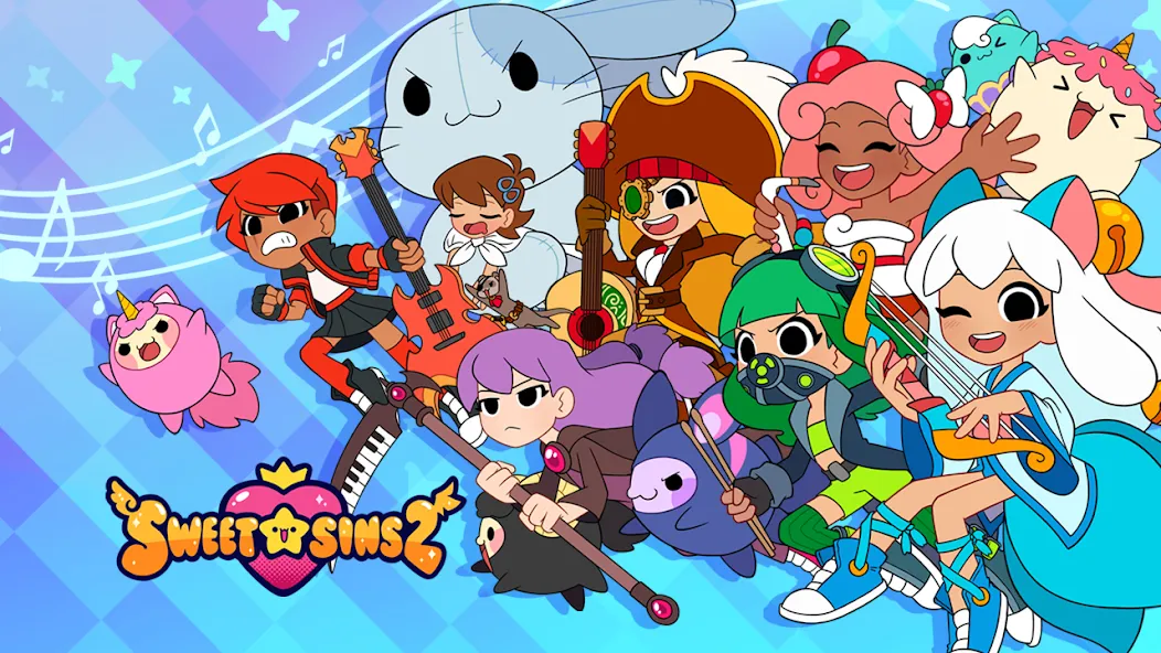 Sweet Sins 2 Rhythm Music Game (Свит Синс 2) [МОД: Все открыто, Дополнительные деньги и Меню MOD] Screenshot 1