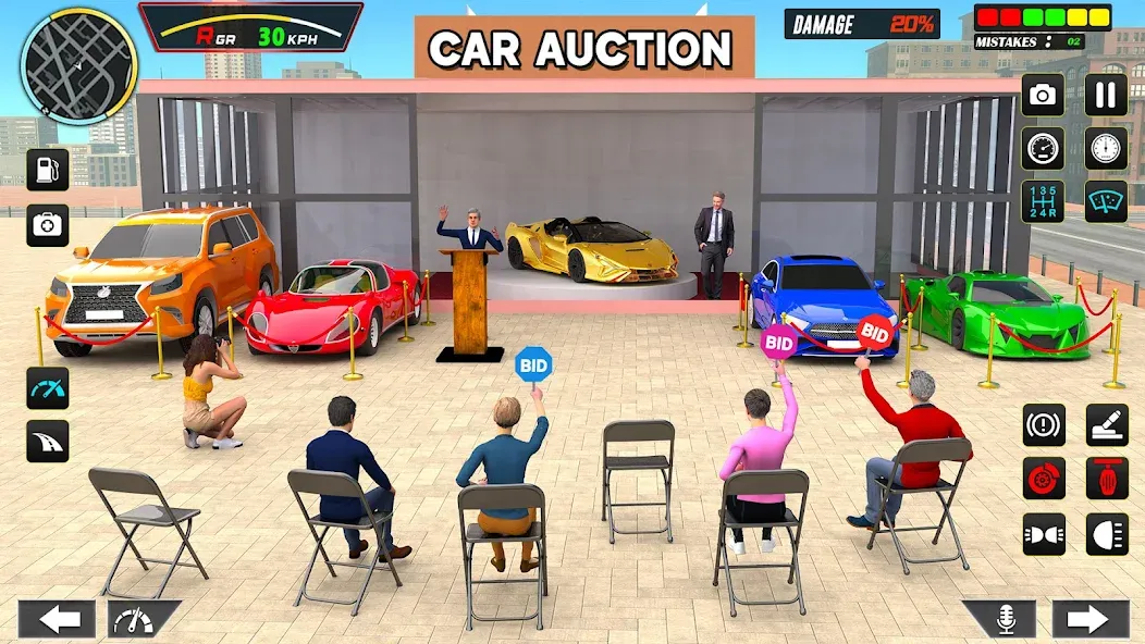 Car Dealership Car Saler (Драйвинг Скул Сити Кар Геймс) [МОД: Меню, Бесконечные монеты и Открытые уровни] Screenshot 2