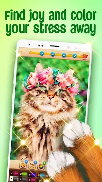 Cross-Stitch: Coloring Book (Кросс) [MOD: Mega Mod/Меню] - Скриншот 2