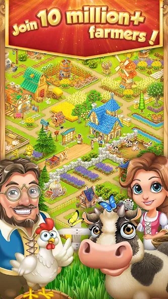 Village and Farm (Вилладж энд Фарм) [МОД: Бесконечные деньги, Монеты и Мега MOD] Screenshot 1