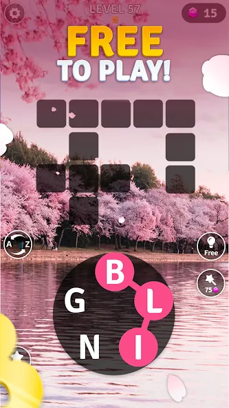 Word Breeze - Earn Bitcoin (Уорд Бриз) [МОД: Много монет, Открытые уровни и Мега MOD] Screenshot 3