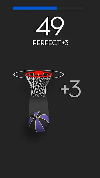 Dunk Stroke-3D Basketball (Дунк Строк) [МОД: Бесконечные деньги, Монеты и Мега MOD] Screenshot 2