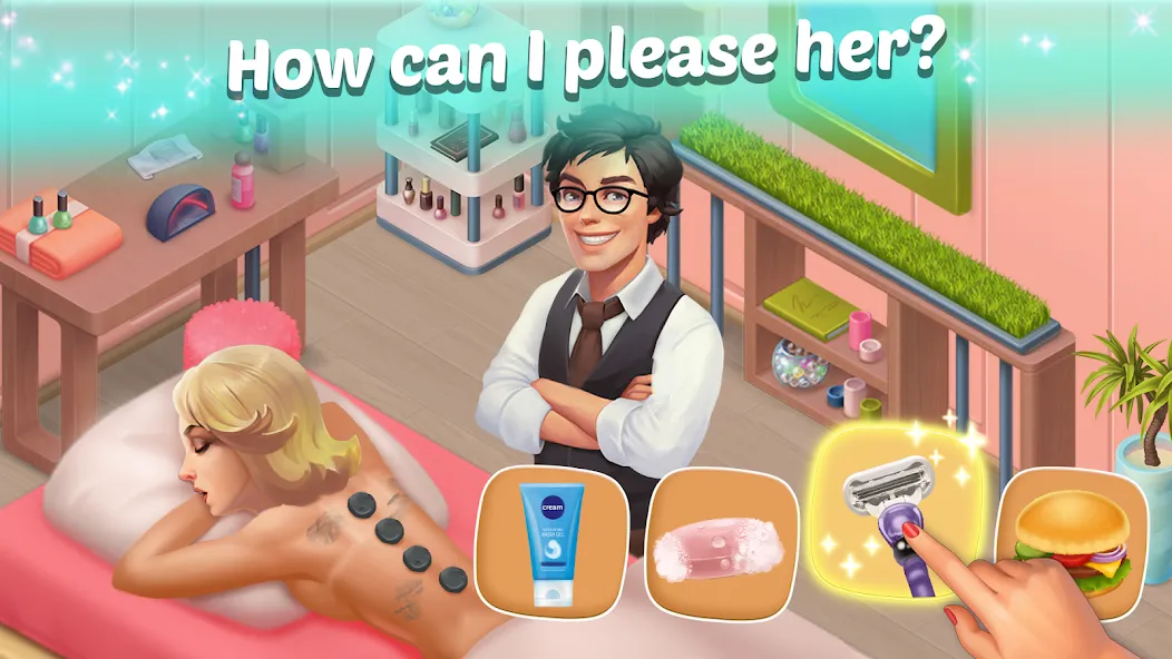 Family Hotel: love & match-3 (Фэмели Отель) [МОД: Много денег, Монет и Все открыто] Screenshot 1