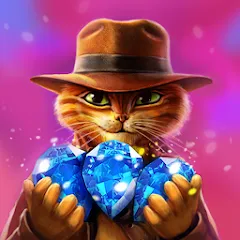 Скачать Indy Cat: Match 3 Adventure [МОД: Деньги, Монеты и Меню MOD] | Взлом Indy Cat: Match 3 Adventure на Андроид