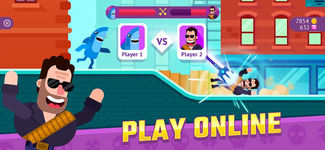 Bowmasters: Archery Shooting (Боумастерс) [МОД: Меню, Бесконечные монеты и Открытые уровни] Screenshot 3