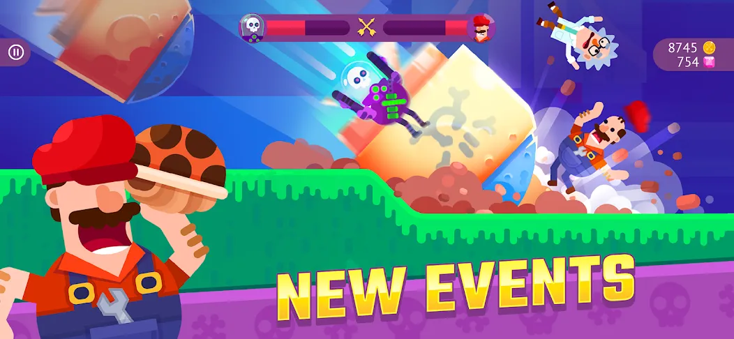 Bowmasters: Archery Shooting (Боумастерс) [МОД: Меню, Бесконечные монеты и Открытые уровни] Screenshot 4