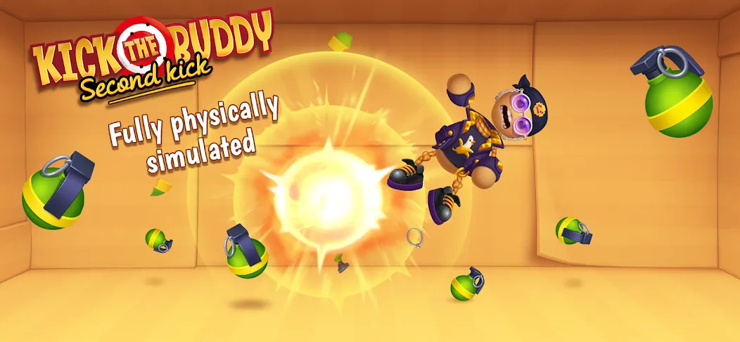 Kick the Buddy: Second Kick (Кик зе Бадди) [МОД: Много монет, Открытые уровни и Мега MOD] Screenshot 1