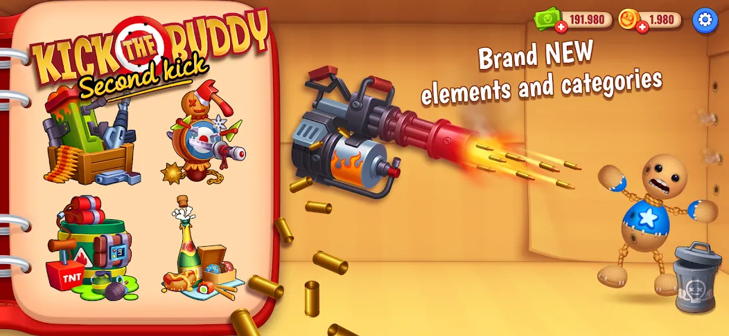 Kick the Buddy: Second Kick (Кик зе Бадди) [МОД: Много монет, Открытые уровни и Мега MOD] Screenshot 2