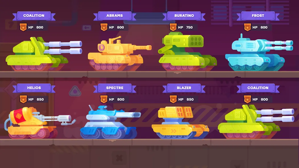 Tank Stars (Танк Старс) [МОД: Все открыто, Дополнительные деньги и Меню MOD] Screenshot 1