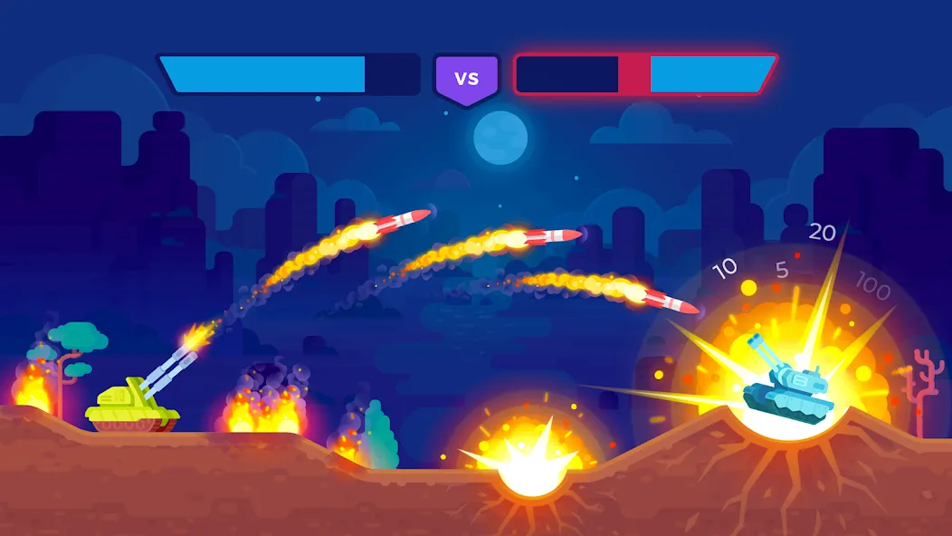 Tank Stars (Танк Старс) [МОД: Все открыто, Дополнительные деньги и Меню MOD] Screenshot 2