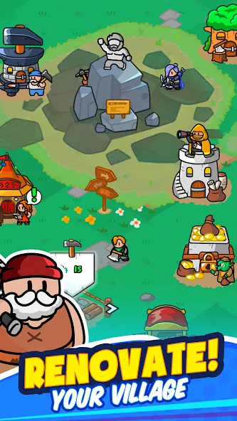 Rumble Heroes - Adventure RPG (Рамбл Хироес) [МОД: Все открыто, Дополнительные деньги и Меню MOD] Screenshot 3