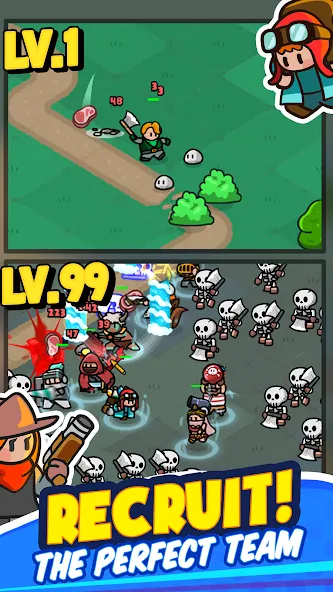 Rumble Heroes - Adventure RPG (Рамбл Хироес) [МОД: Все открыто, Дополнительные деньги и Меню MOD] Screenshot 4