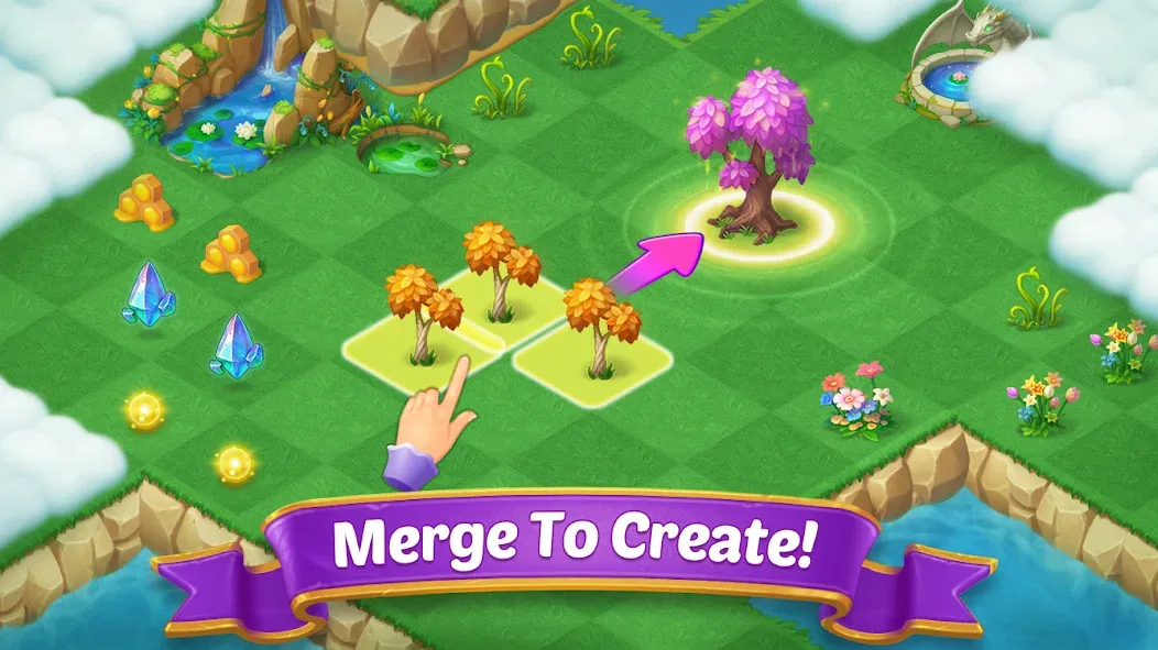 Merge Castle: Match 3 Puzzle (Мердж Кастл) [МОД: Бесконечные деньги, Монеты и Мега MOD] Screenshot 1