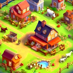 Скачать Country Valley Farming Game (Парадайз Хей Фарм Айленд) [МОД: Меню, Бесконечные монеты и Открытые уровни] | Взлом Country Valley Farming Game на Андроид
