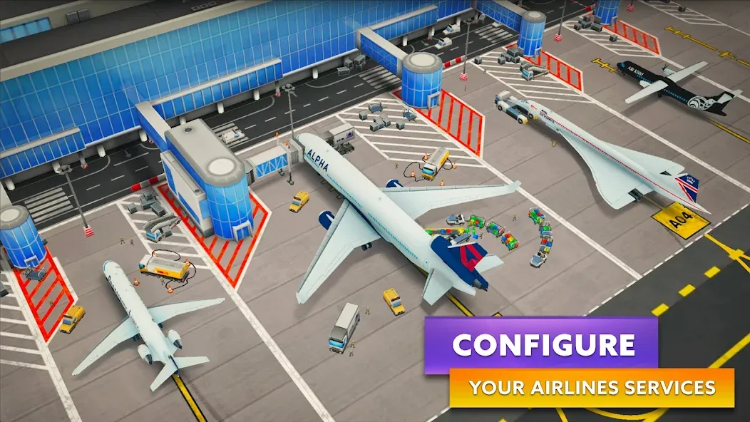 Airport Simulator: Tycoon Inc. (Эйрпорт Симулятор) [МОД: Бесконечные деньги, Монеты и Мега MOD] Screenshot 3