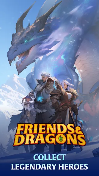 Friends & Dragons — Puzzle RPG [MOD: Все открыто] - Скриншот 1