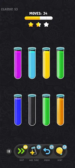Color Water Sort Puzzle Games (Цветные игры сортировки воды) [МОД: Деньги, Монеты и Меню MOD] Screenshot 2
