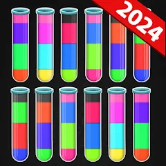 Скачать Color Water Sort Puzzle Games (Цветные игры сортировки воды) [МОД: Деньги, Монеты и Меню MOD] | Взлом Color Water Sort Puzzle Games на Андроид