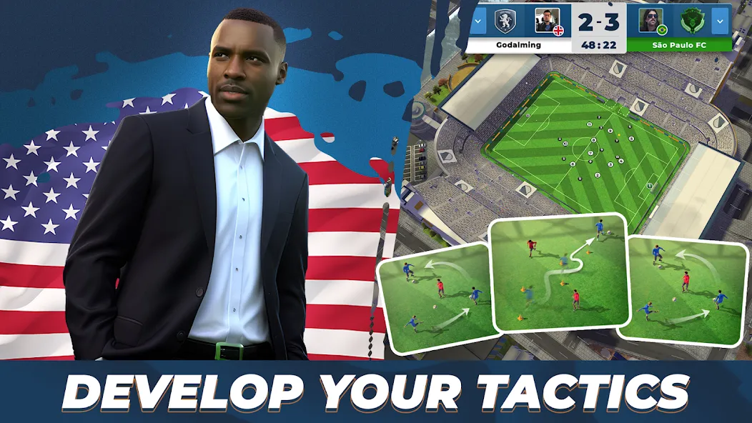 Soccer - Matchday Manager 24 (Матчдей Футбольный Менеджер 2023) [МОД: Много денег, Монет и Все открыто] Screenshot 2