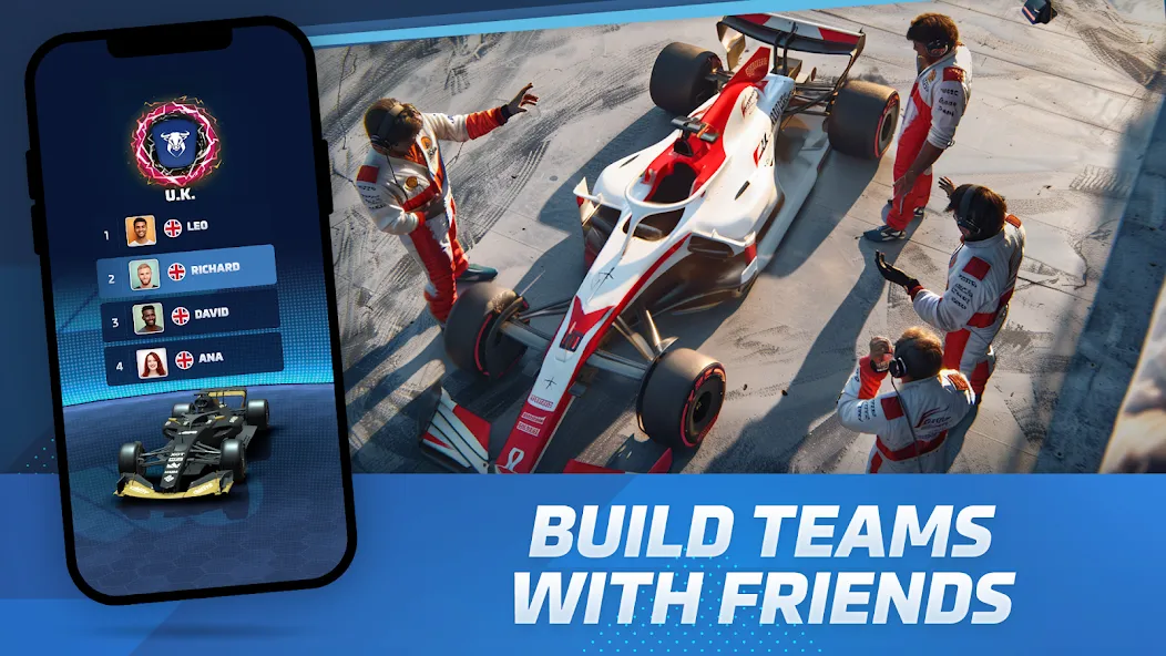 Racing Rivals: Team Car Game (Моторспортивные соперники) [МОД: Бесконечные деньги, Монеты и Мега MOD] Screenshot 2