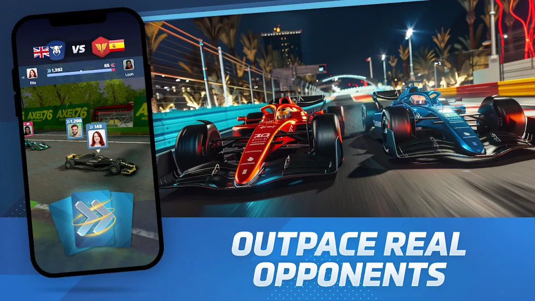 Racing Rivals: Team Car Game (Моторспортивные соперники) [МОД: Бесконечные деньги, Монеты и Мега MOD] Screenshot 3