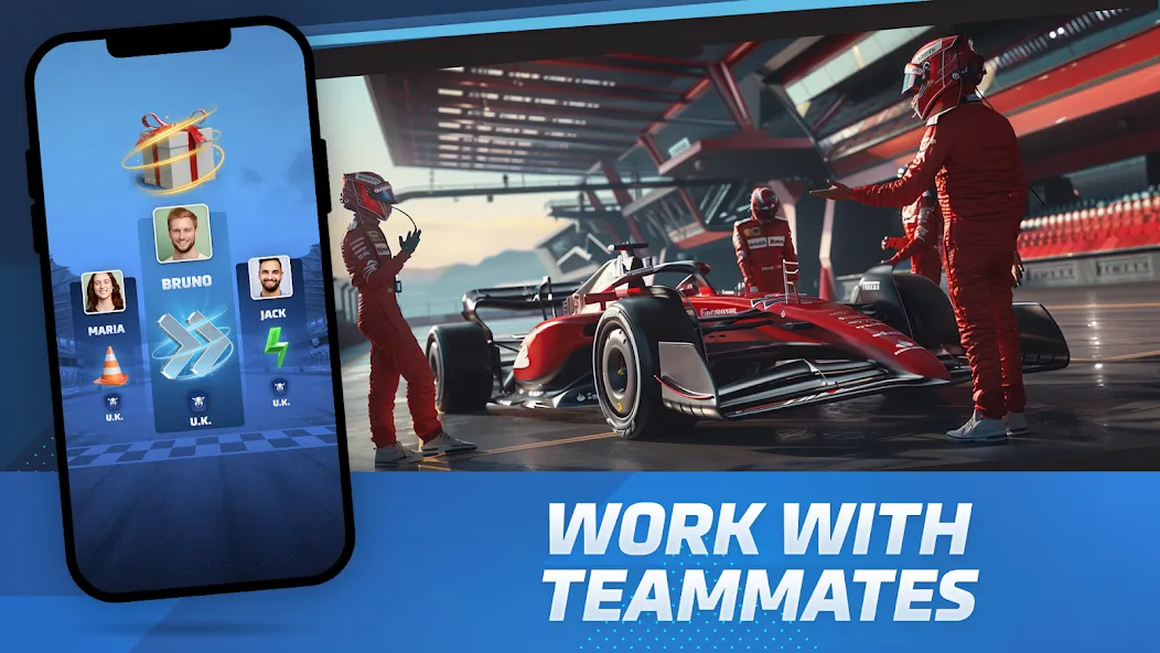 Racing Rivals: Team Car Game (Моторспортивные соперники) [МОД: Бесконечные деньги, Монеты и Мега MOD] Screenshot 4