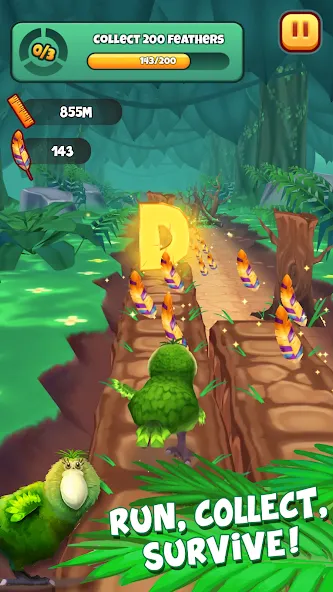 Kakapo Run: Animal Rescue Game (Какапо Ран) [МОД: Все открыто, Дополнительные деньги и Меню MOD] Screenshot 1
