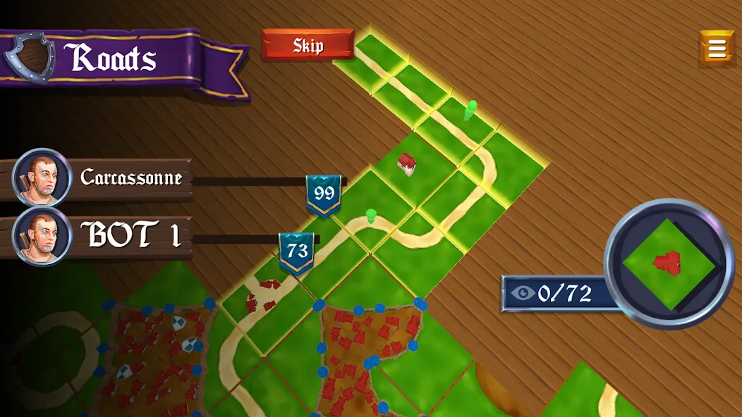 War of Carcassonne board Games (Каркассон) [МОД: Много монет, Открытые уровни и Мега MOD] Screenshot 5
