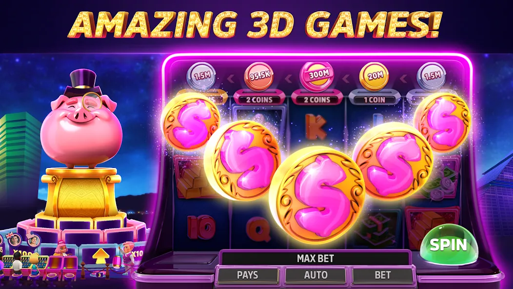 POP! Slots™ Vegas Casino Games [MOD: Меню/Много денег] - Скриншот 4