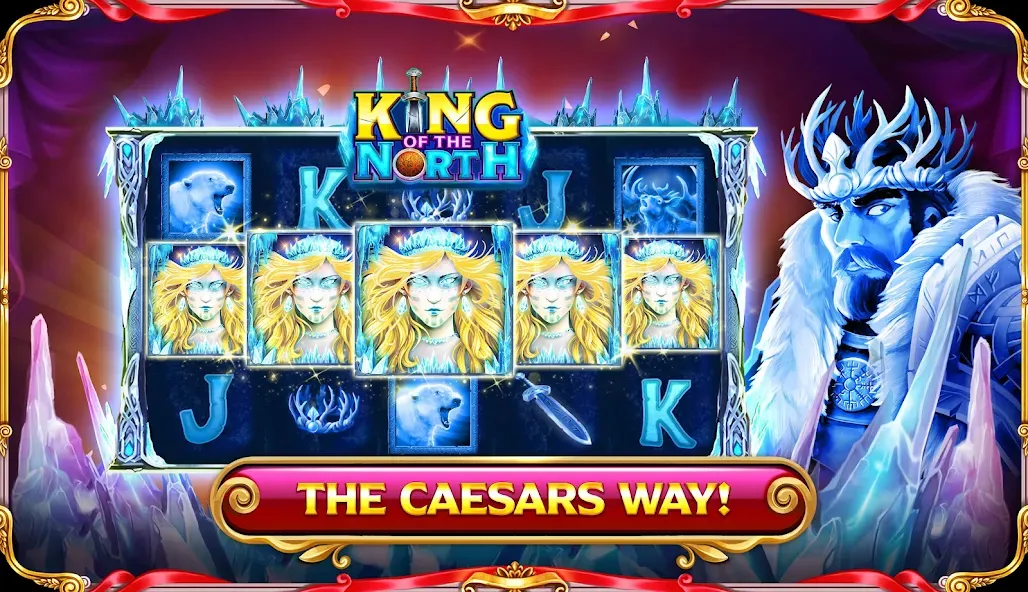 Caesars Slots: Casino Games (Сизарс Слотс) [МОД: Много денег, Монет и Все открыто] Screenshot 3