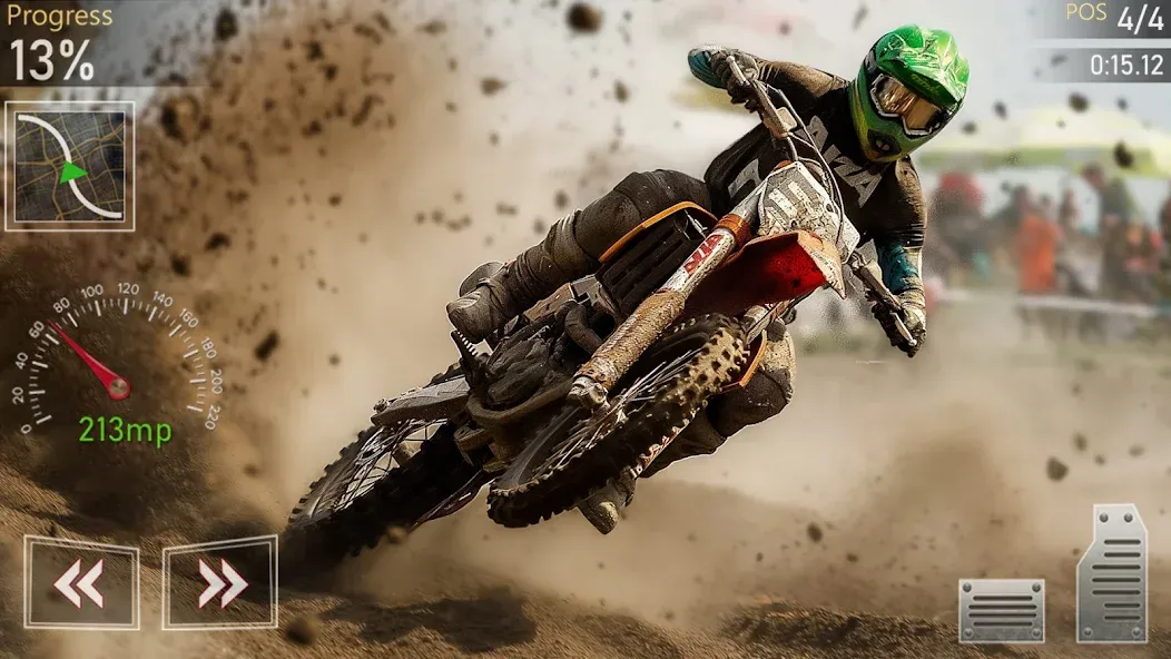 Motocross MX Dirt Bike Games [МОД: Меню, Бесконечные монеты и Открытые уровни] Screenshot 2
