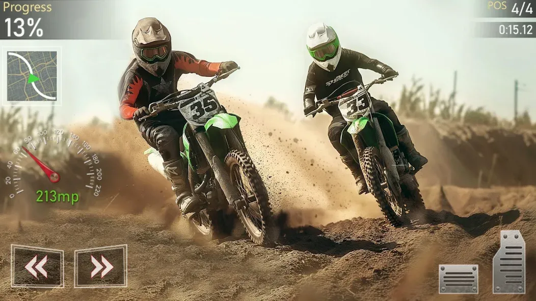 Motocross MX Dirt Bike Games [МОД: Меню, Бесконечные монеты и Открытые уровни] Screenshot 4