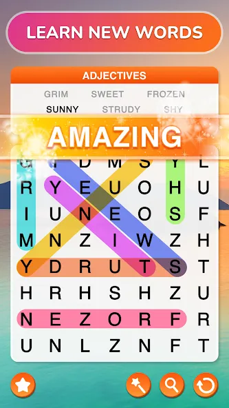 Word Search — Word Puzzle Game [MOD: Premium/Unlocked] - Скриншот 3