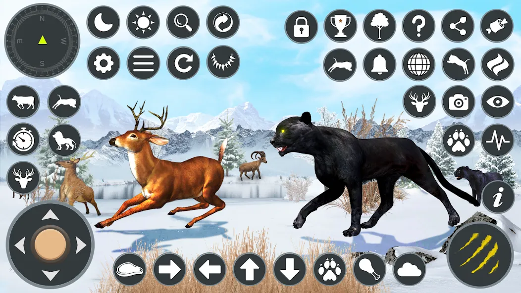 Wild Black Panther Games [МОД: Много монет, Открытые уровни и Мега MOD] Screenshot 1